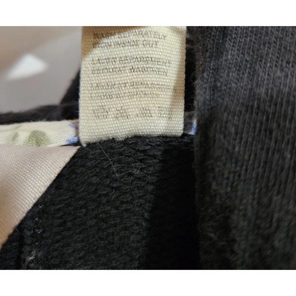 Element Black Pleated Hooded Button Up Knit Cardigan Jacket Size XLarge - Picture 7 of 9